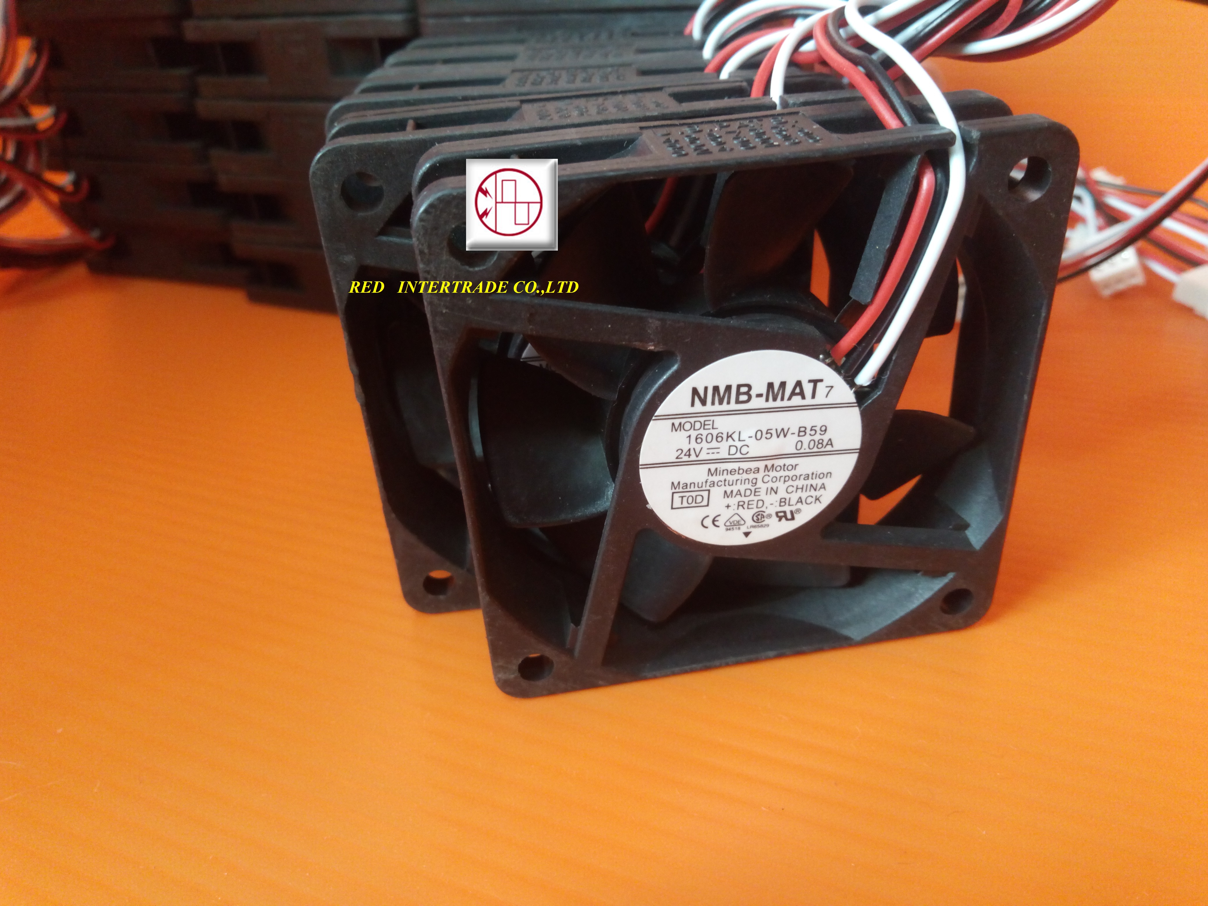 พัดลมระบายความร้อน NMB 1606KL-05W-B59 DC24V 0.08A