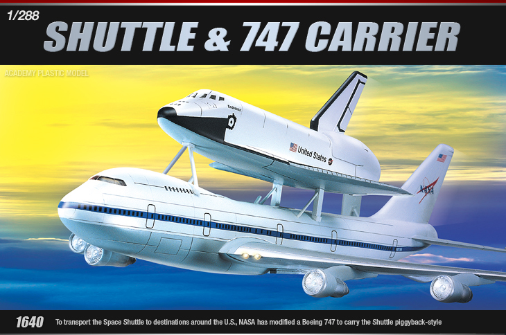 AC12708 SHUTTLE & 747 CARRIER (1/288)