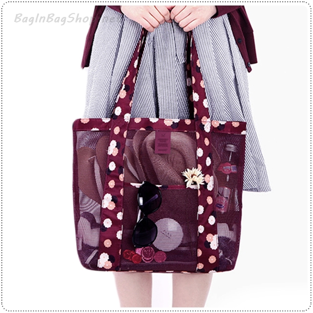 Coating Mesh Shopper Bag