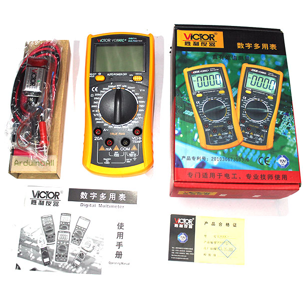 Digital Multimeter True RMS (Victor VC890C+)
