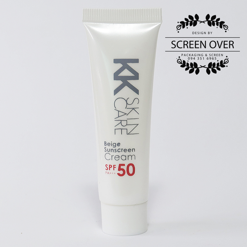 สกรีนหลอดโฟม สกรีนหลอดครีม หน้า2สี สกรีนหลอดโฟมสีดำ สกรีนหลอดโฟมสีแดง
