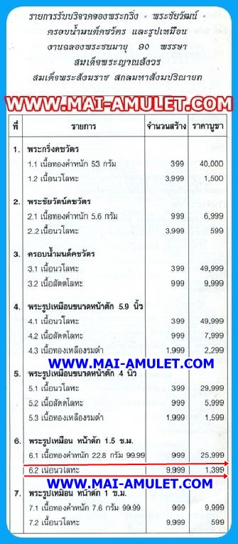 ..โค้ด ๖๔๗๕ พิมพ์เล็ก.. รูปเหมือน สมเด็จญาณสังวร สมเด็จพระสังฆราช รุ่นคชวัตร เนื้อนวโลหะ ปี 2546 พร้อมกล่องครับ.