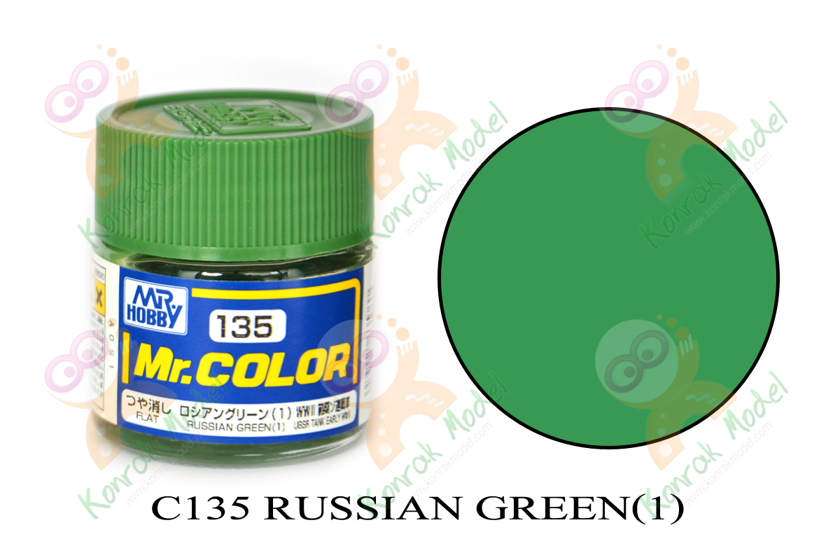 C135 Russian Green (1) Flat 10ml