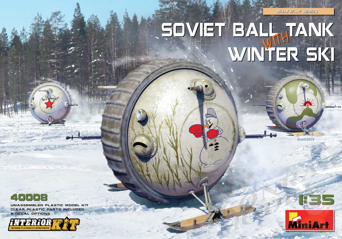 MI40008 SOVIET BALL TANK w/ WINTER SKI. INTERIOR KIT 1/35