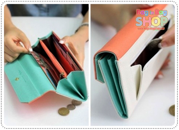 ลด 50% Triple Wallet กระเป๋าสตางค์ทรงยาว 3 สีสวย