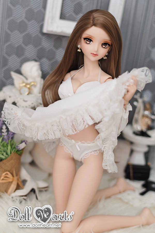 [SOLDOUT] SD13G White Deep V Dress