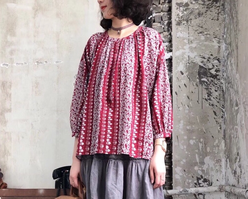 เสื้อผ้าลินินปักลาย รอบอกฟรี