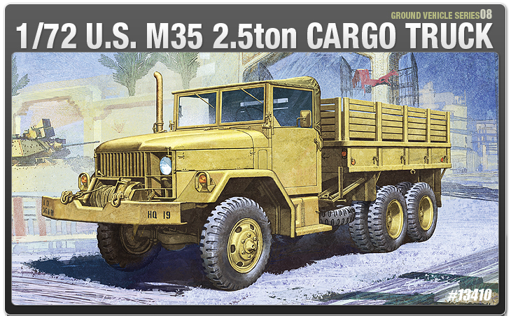 AC13410 GROUND VEHICLE SET-8 U.S.M35 2.5ton CARGO TRUCK (1/72)