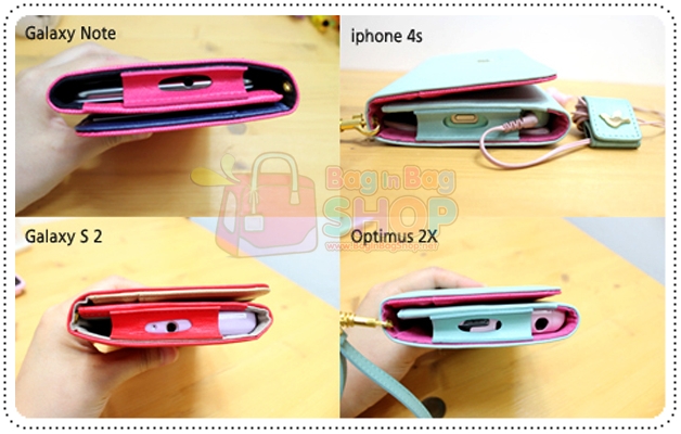 ลด 50% AMI MULTI POUCH กระเป๋าสตางค์ใส่มือถือรุ่นใหญ่ for Galaxy Note2