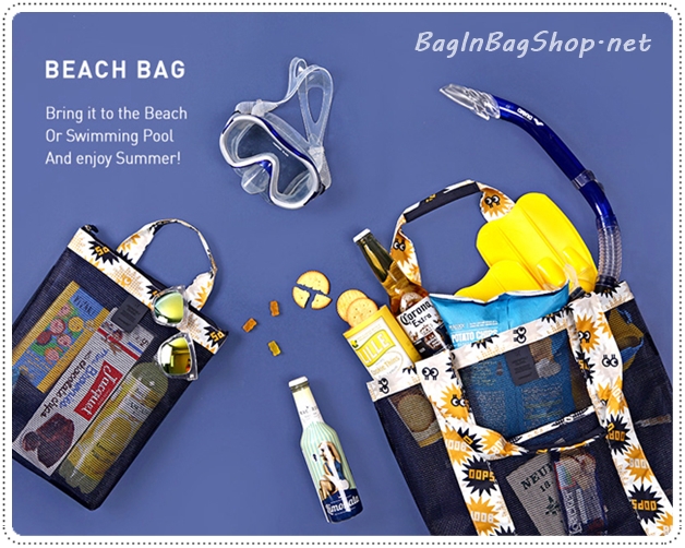 Coating Mesh Shopper Bag