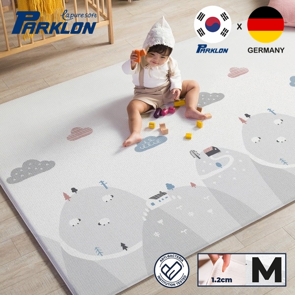 New! แผ่นรองคลาน PARKLON รุ่น La Pure Soft Mat ขนาด 130x190x1.2cm ลาย Happy Way