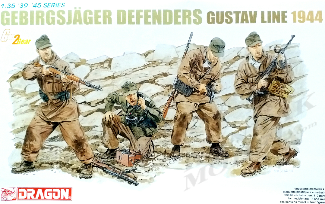 DRA6517 Gebirgsjager Defenders Gustav line 1944 1/35