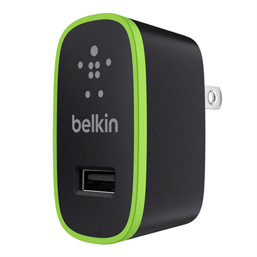 หัวชาร์จบ้าน belkin 2.1 แอมป์ (สีดำ)