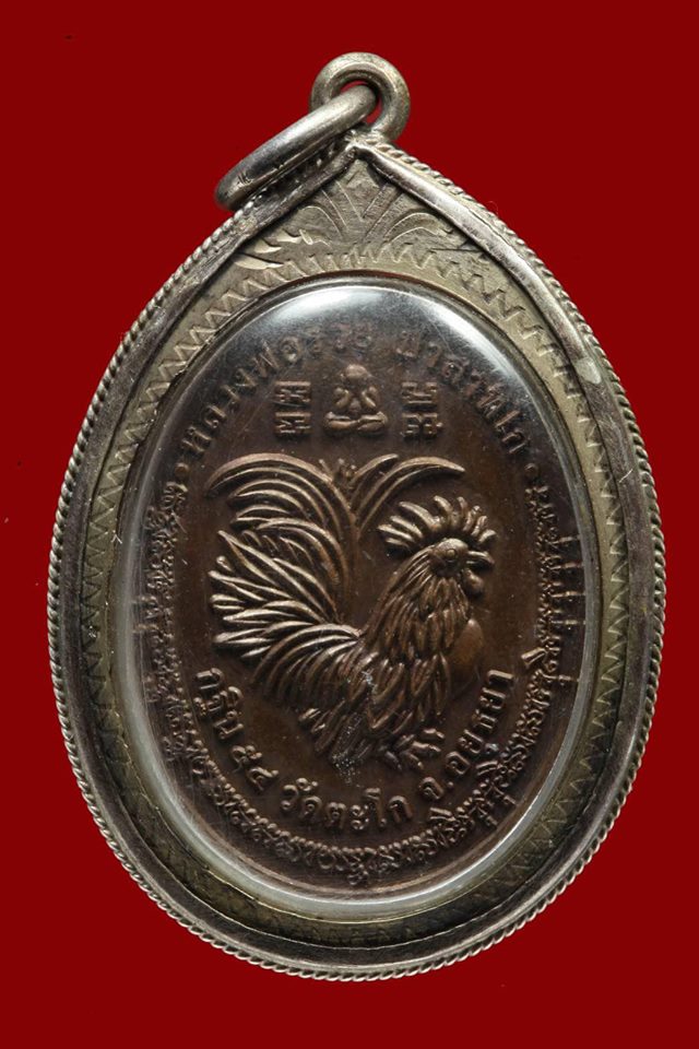 เหรียญรูปเหมือนหน้าใหญ่หลวงพ่อรวย วัดตะโก อยุธยา หลังไก่กฐินปี54 ตอกโค๊ตอุ