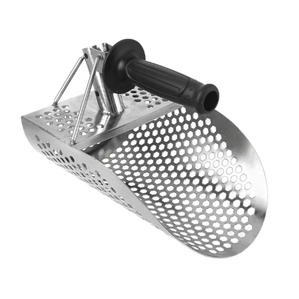 Metal Detector Beach Sand Scoop สคูปตักทราย ที่ตักทรายสแตนเลส สคูปตักทรายสำหรับนักล่าสมับัติ ใช้ร่วมกับเครื่องตรวจจับโลหะ หาทอง