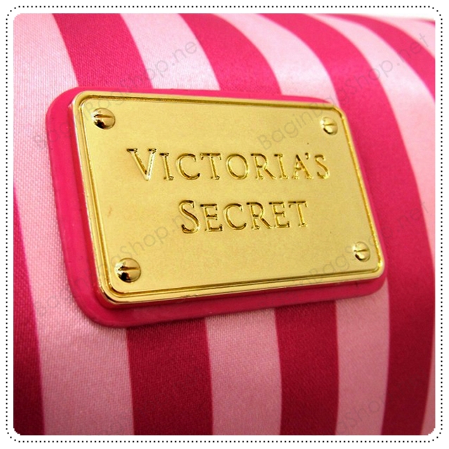 ❤️ VS Signature Hot Pink Strip Cosmetic Pouch