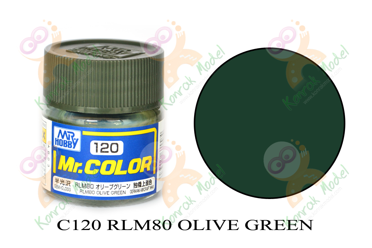 C120 RLM80 Olive Green Semi-Gloss 10ml