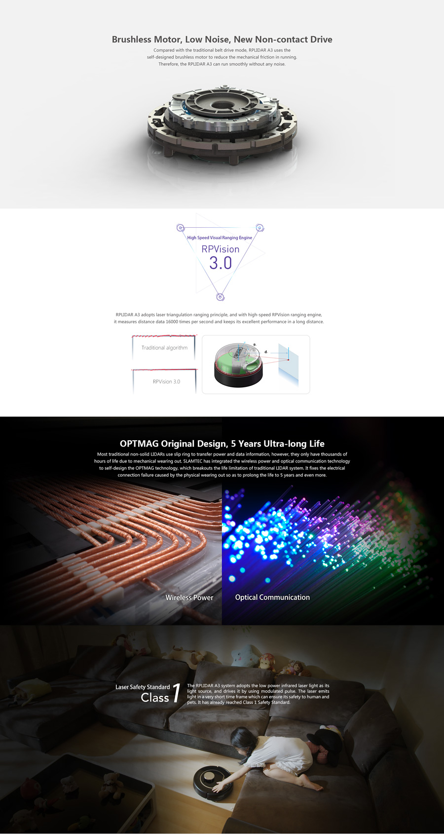 RPLIDAR A3 (0.15-25m indoor/outdoor) - 360 Degree Laser Scanner Development Kit (ROS Supported)