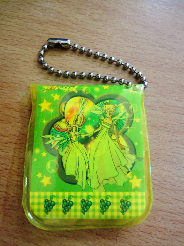พวงกุญแจกระดาษโน้ตลายเซเลอร์มูน สีเขียว