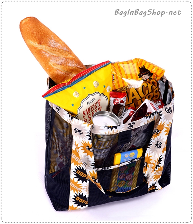 Coating Mesh Shopper Bag