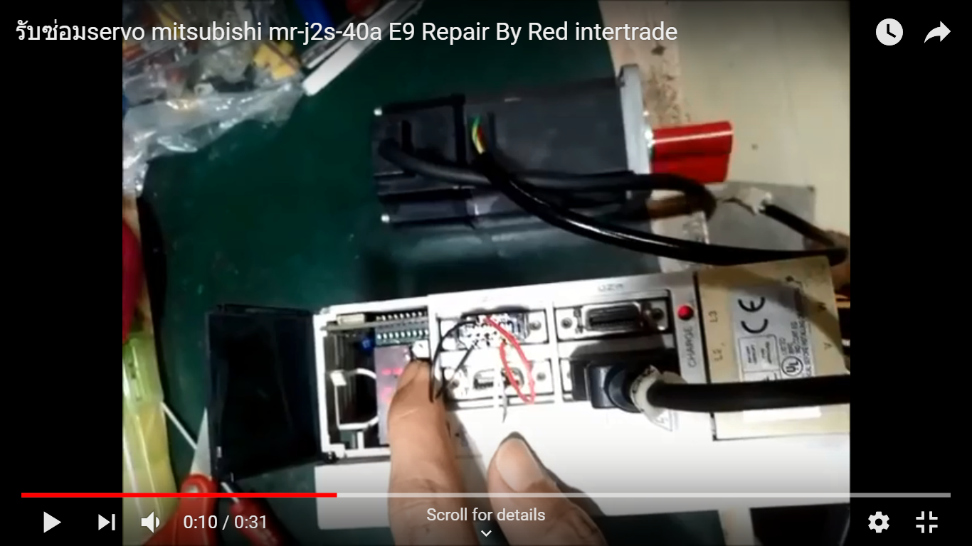 TEST หลังซ่อม SERVO MITSUBISHI -- MR-J2S-40A 