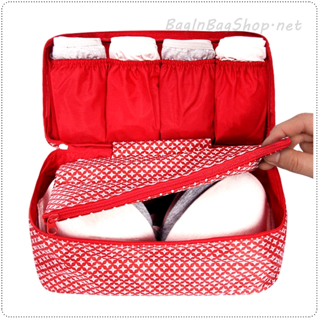 Pattern Underwear and Bra Pouch