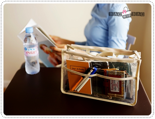 Clear dual bag in bag กระเป๋าจัดระเบียบ รุุ่น ใส