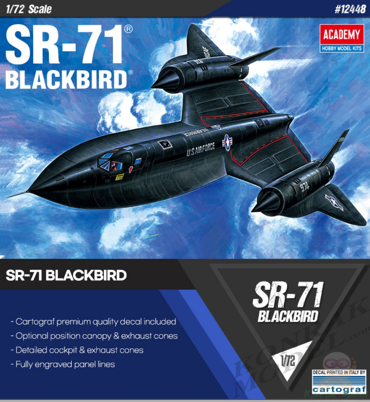 AC12448 (1627) BLACK BIRD SR-71 [1/72]