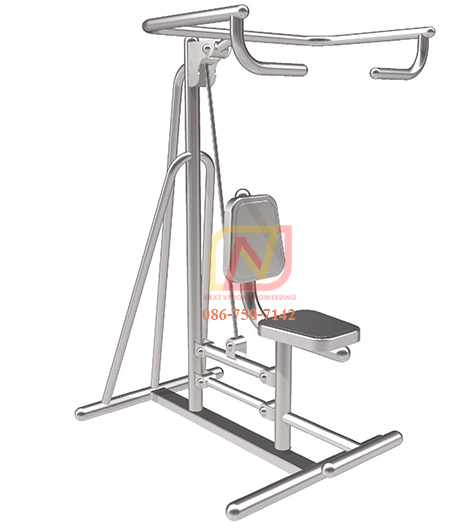 FTS-23 เครื่องออกกำลังกายกลางแจ้งสแตนเลส อุปกรณ์บริหารกล้ามเนื้อแขนและหัวไหล่ (แบบดึงยกตัว)