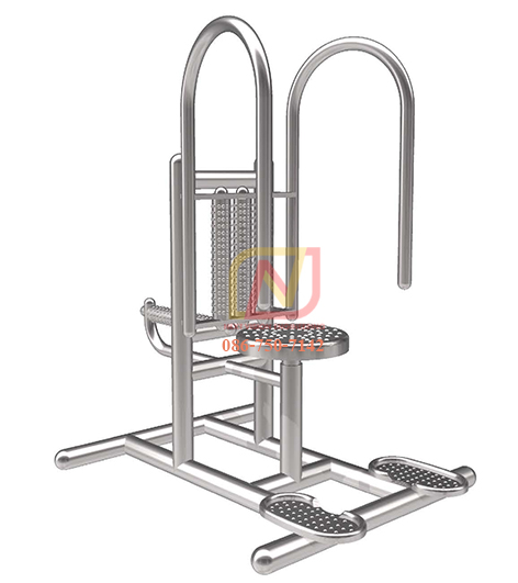 FTS-45 เครื่องออกกำลังกายกลางแจ้งสแตนเลส อุปกรณ์บิดเอว-นวดหลัง และขา