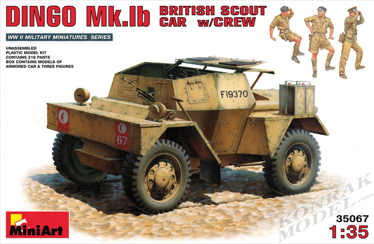 MI35067 DINGO Mk.1b BRITISH SCOUT CAR w/CREW 1/35