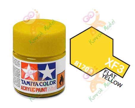 Acrylic XF3 Flat Yellow 10ml
