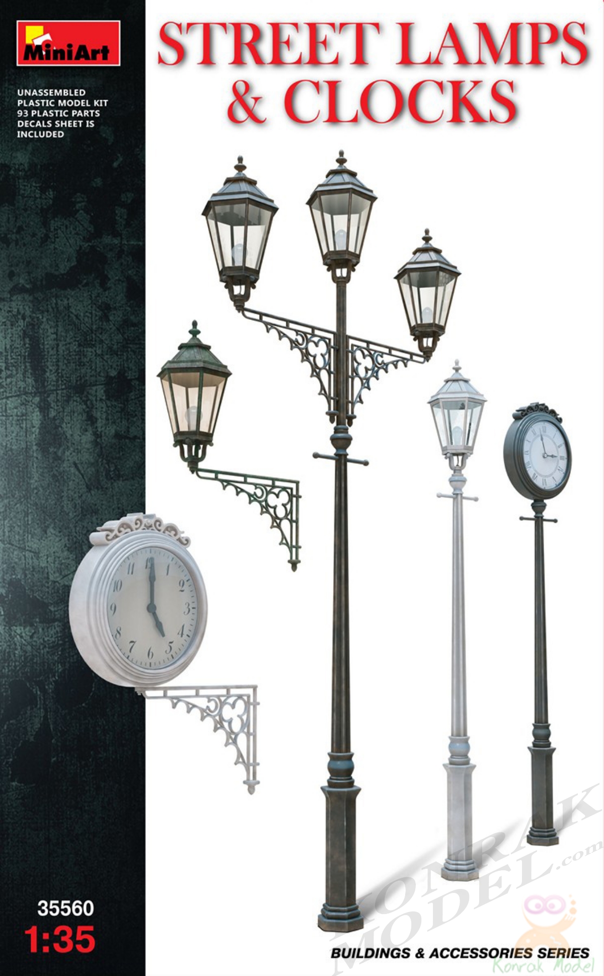 MI35560 STREET LAMPS & CLOCKS 1/35