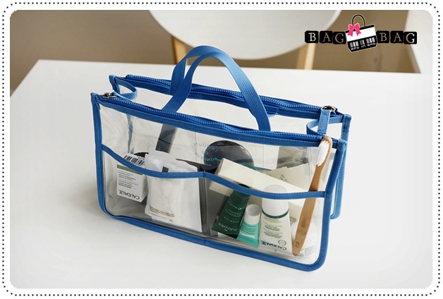 Clear dual bag in bag กระเป๋าจัดระเบียบ รุุ่น ใส