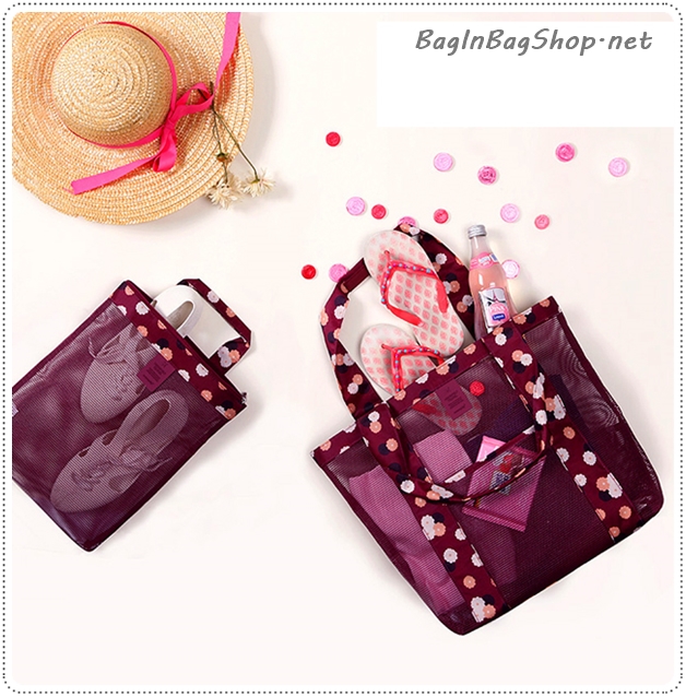 Coating Mesh Shopper Bag