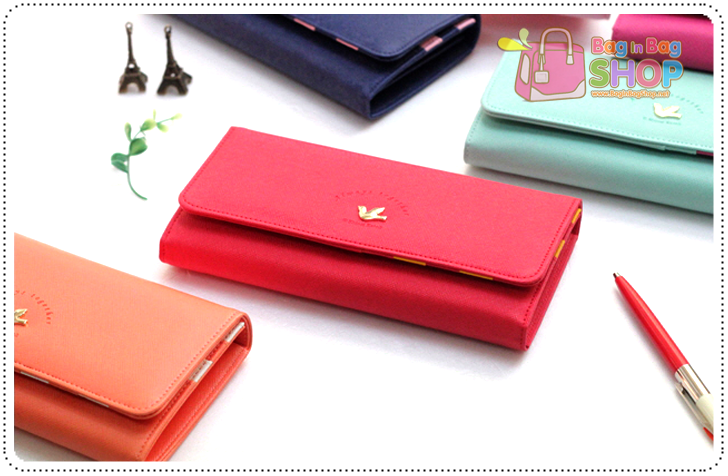 ลด 50% Two Stage Clear Wallet กระเป๋าสตางค์แบบยาว
