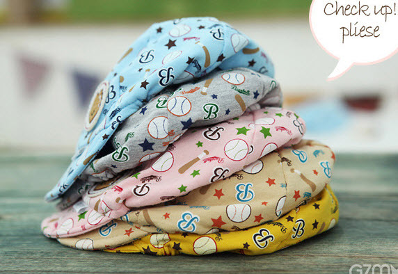 หมวกลายจุดเบสบอล | เหลือง,น้ำเงิน,ชมพู,เทา