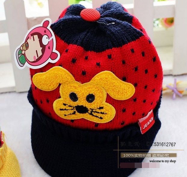 หมวกไหมพรมหมาน้อย