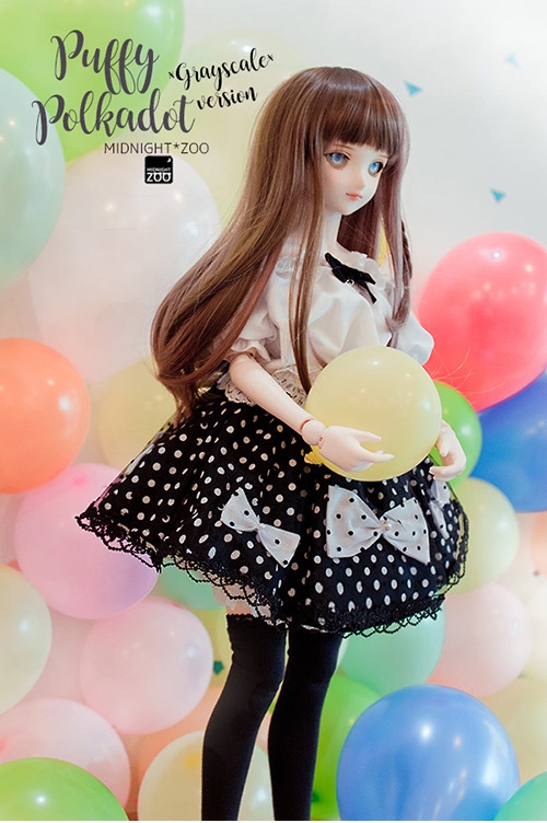 [SALE -50%] DD-M PUFFY POLKADOT - GREYSCALE ver.