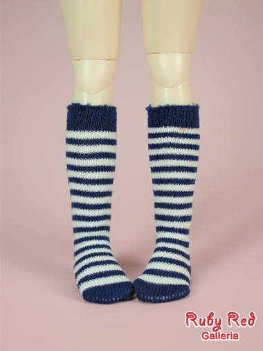 [CLEARANCE SALE] YO Navy & White Stripe Stocking