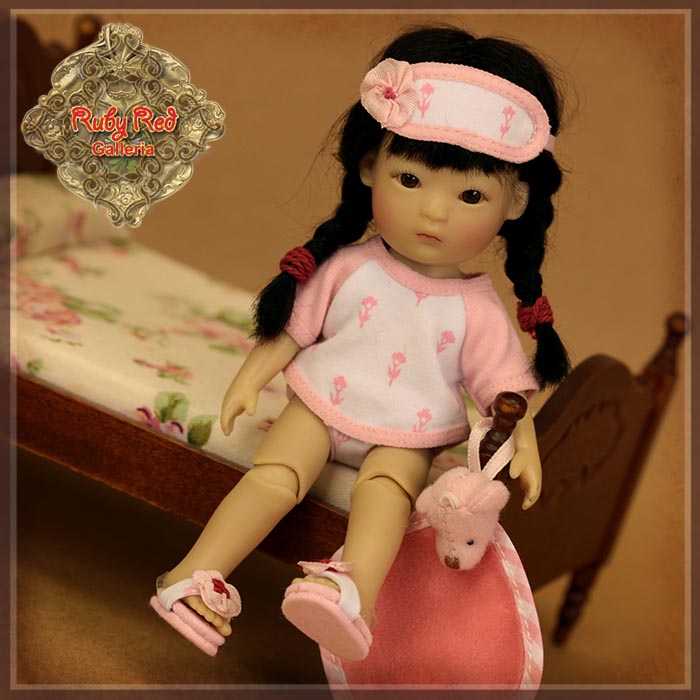 [SALE -50%] HC0081B Yu Ping Pink Sleepwear Outfit Set