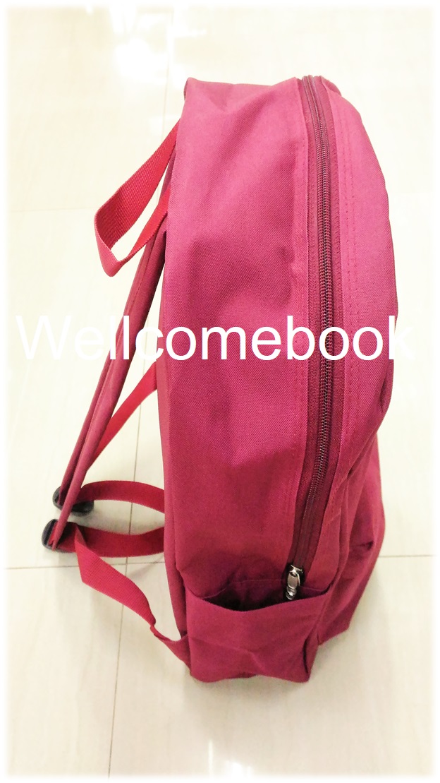 Jamsai Happy Merry Backpack กระเป๋าเป้สีแดงเชอร์รี่เข้ม