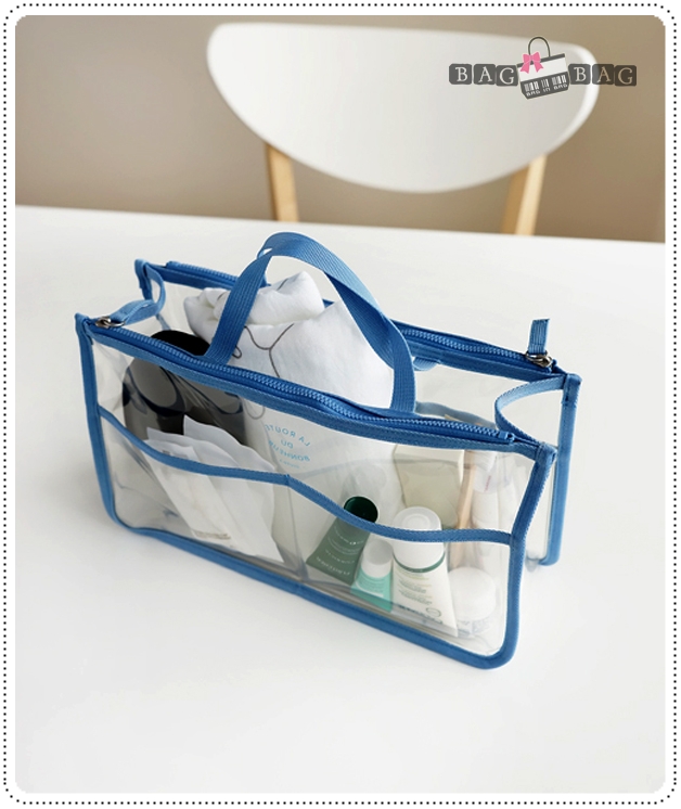 Clear dual bag in bag กระเป๋าจัดระเบียบ รุุ่น ใส