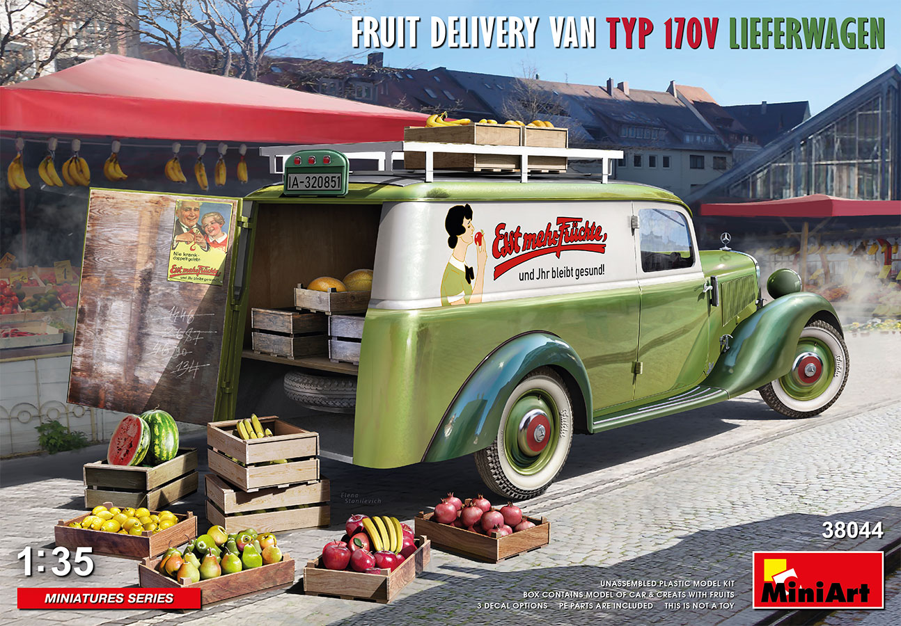 MI38044 FRUIT DELIVERY VAN TYP 170V LIEFERWAGEN 1/35