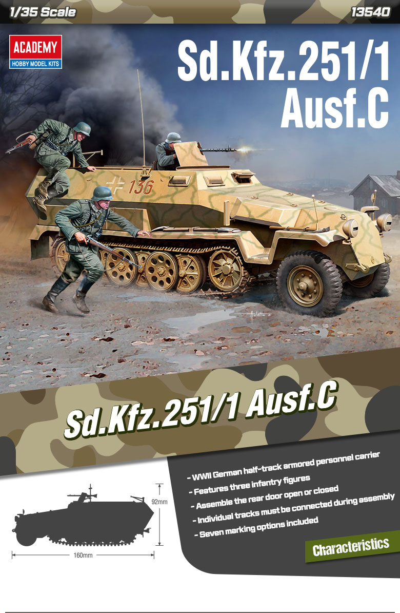 AC13540 Sd.Kfz.251/1 Ausf.C [1/35]