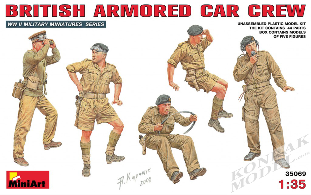 MI35069 BRITISH ARMORED CAR CREW 1/35