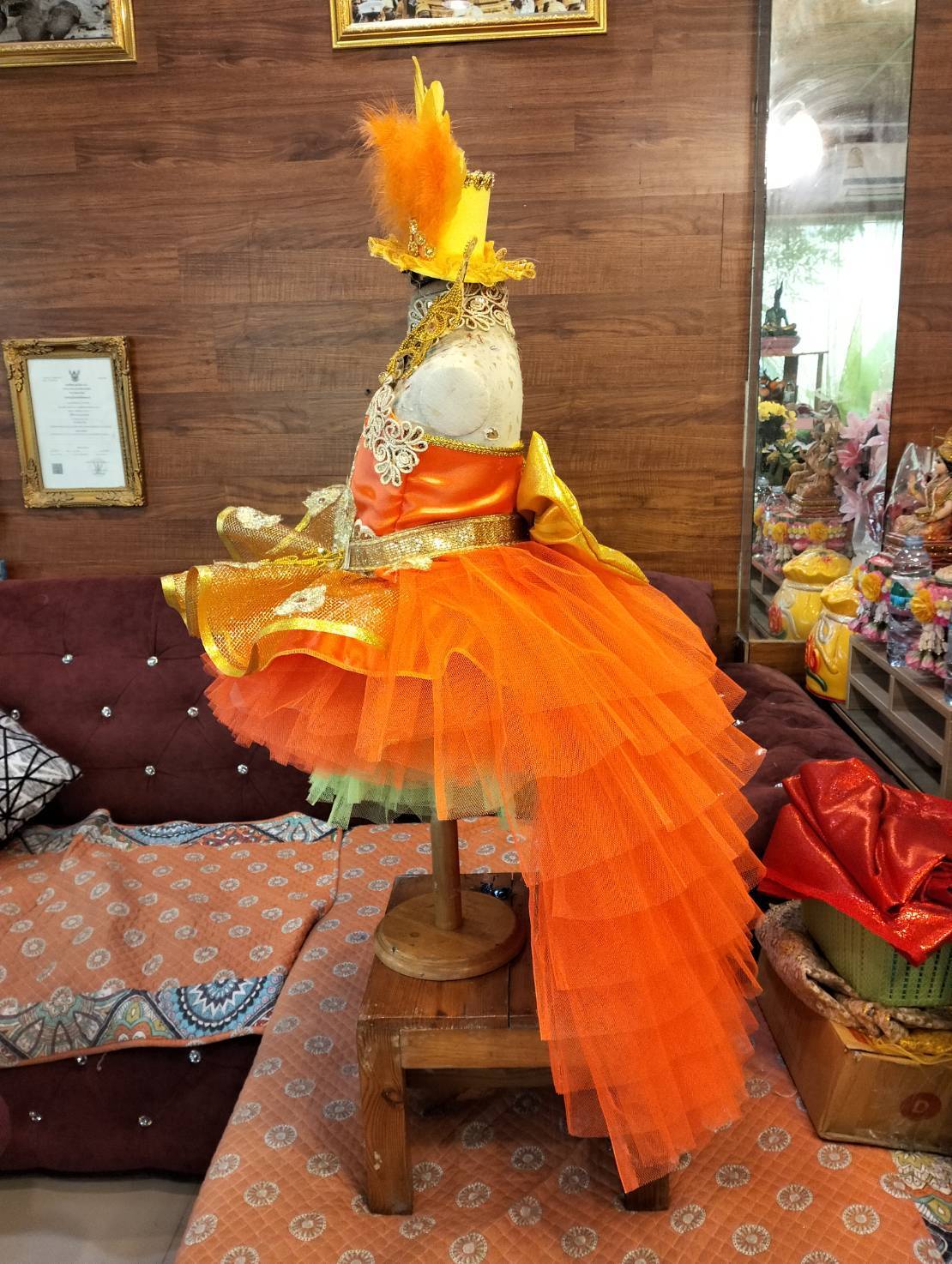 ชุดดรัมเมเยอร์สีส้มอนุบาลและประถม