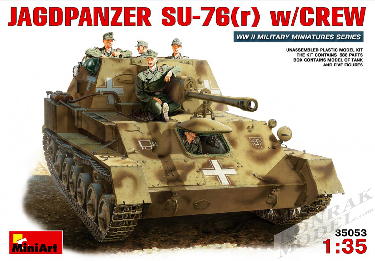MI35053 JAGDPANZER SU-76(r) w/CREW 1/35