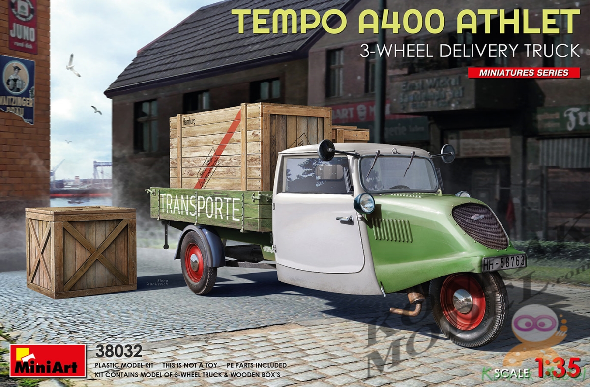 MI38032 TEMPO A400 ATHLET 3-WHEEL DELIVERY TRUCK [1/35]