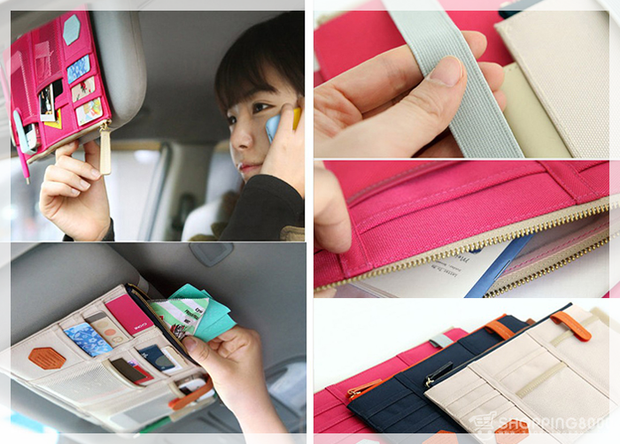 POINT POCKET ที่เก็บของบนที่บังแดดรถยนต์